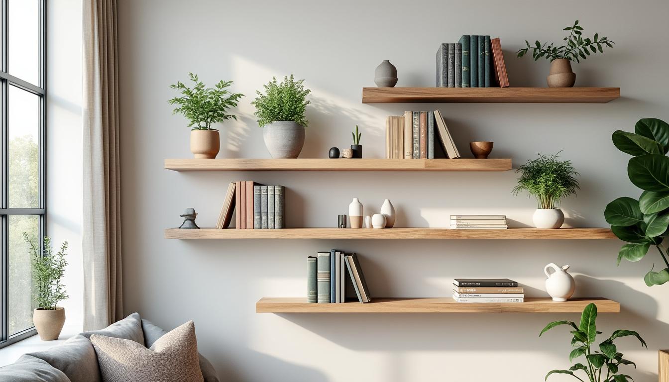 découvrez comment une étagère murale peut sublimer votre intérieur en apportant à la fois style et fonctionnalité à vos murs.