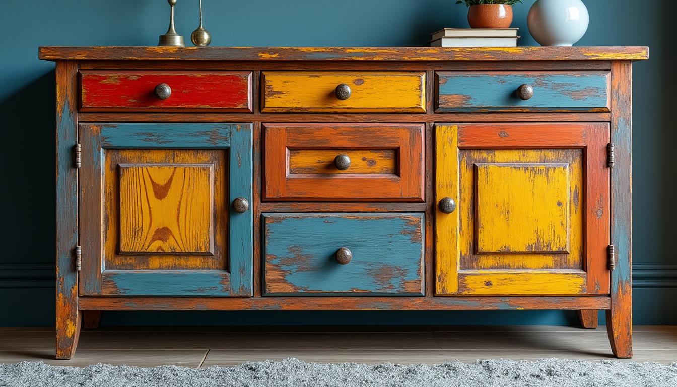 découvrez des idées créatives et colorées pour redonner vie à vos meubles en bois et transformer votre intérieur avec style.