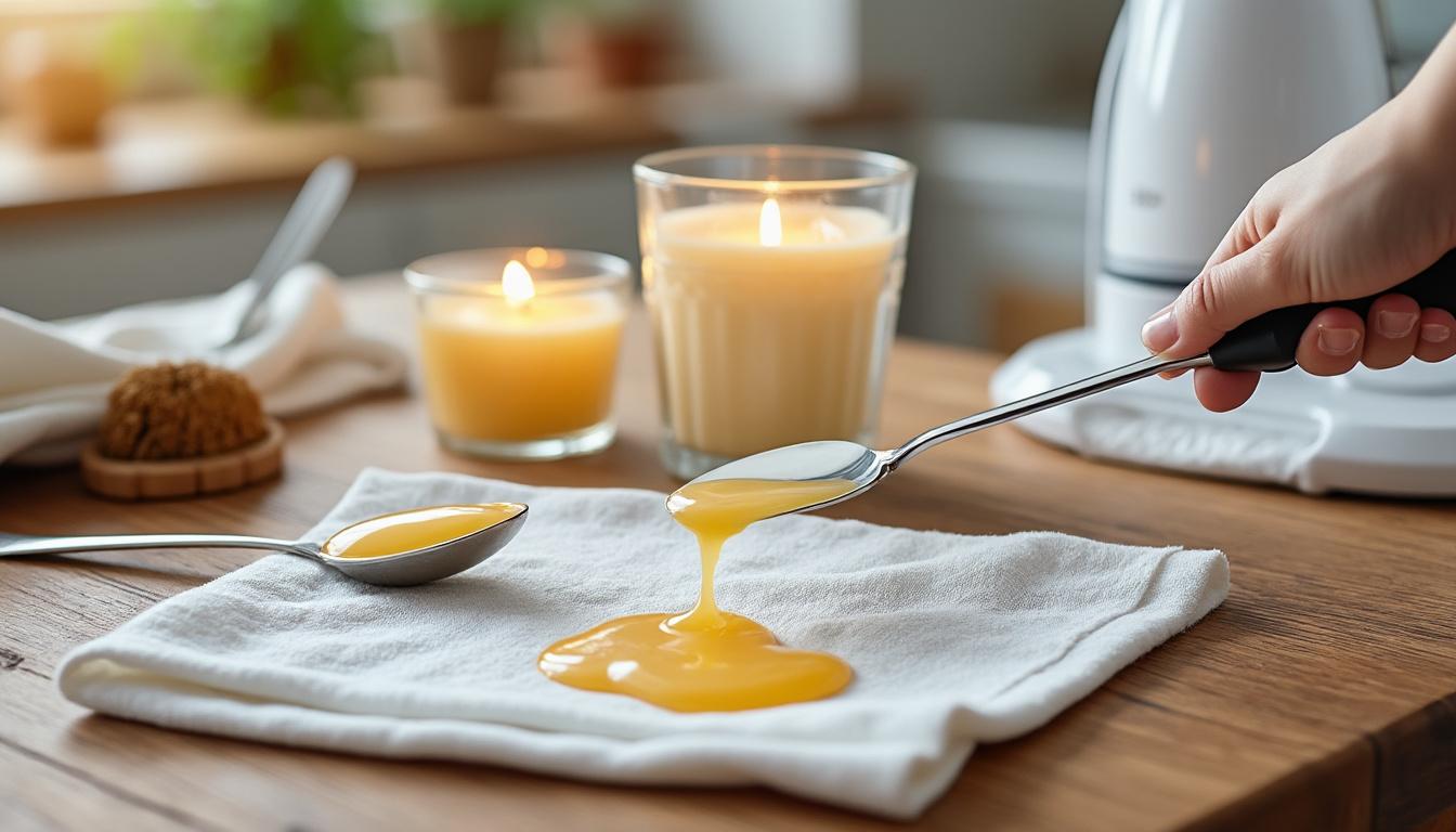 découvrez des méthodes efficaces et simples pour éliminer les résidus de cire de bougie sur différentes surfaces, garantissant un nettoyage rapide et sans traces.