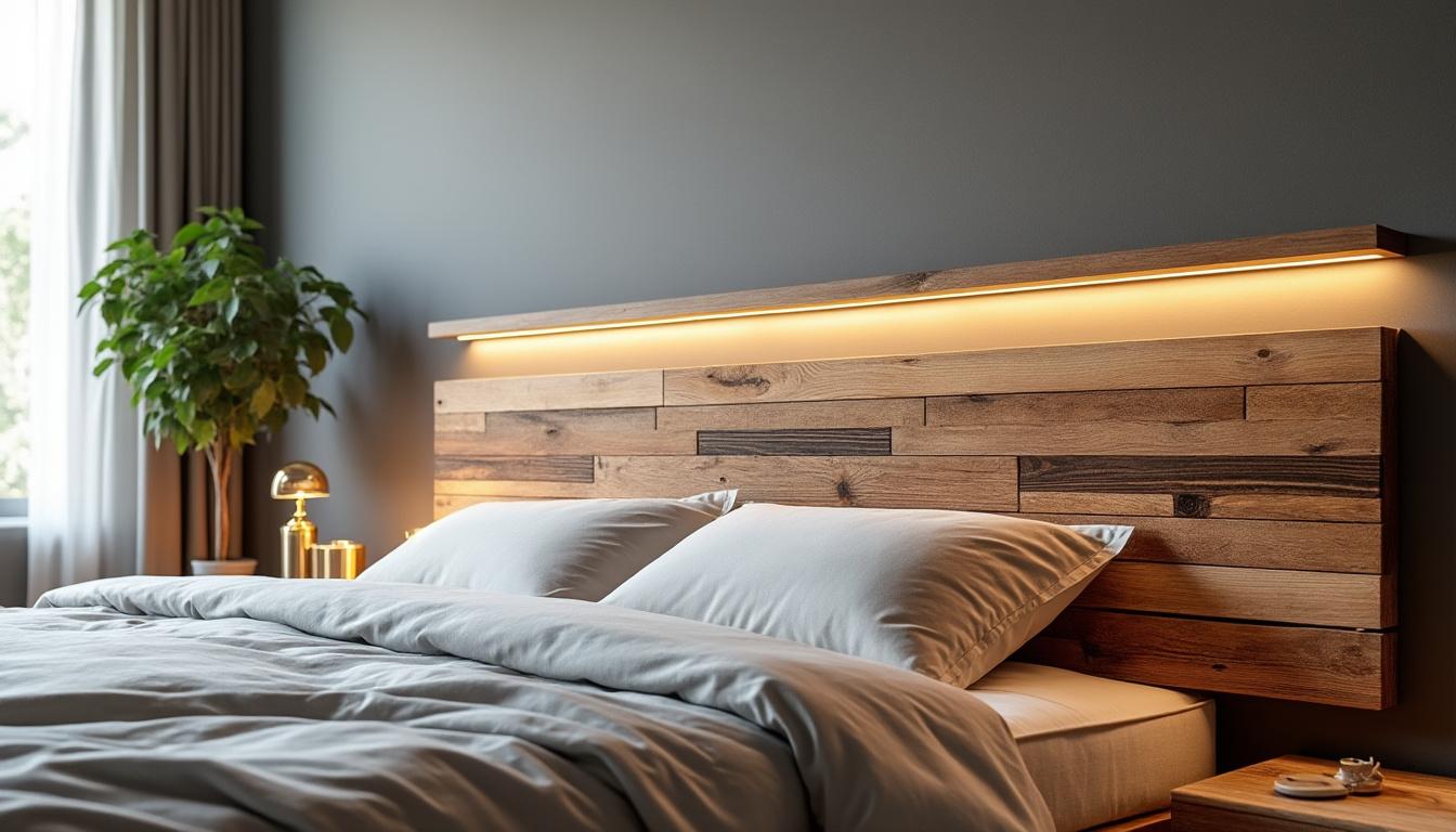 découvrez nos astuces simples et créatives pour fabriquer une tête de lit en bois personnalisée, alliant style et originalité à votre chambre.