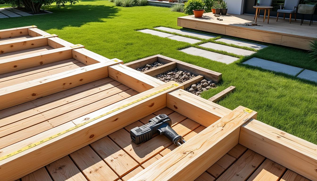 apprenez à construire votre terrasse vous-même grâce à notre guide complet avec un plan détaillé étape par étape, idéal pour réussir votre projet facilement et à moindre coût.