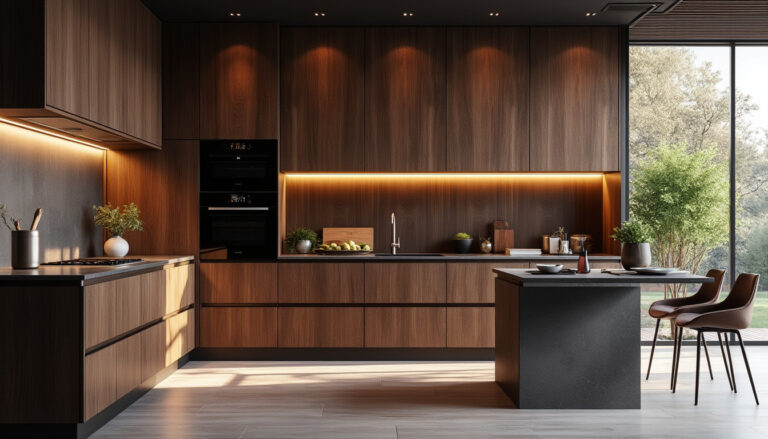 Cuisines en bois sombre qui inspirent une envie irrésistible de renouveau