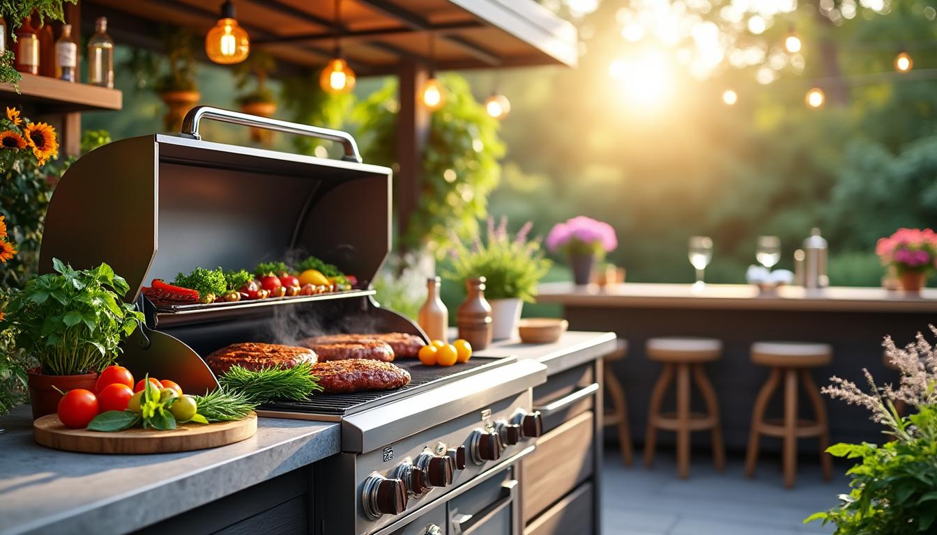 apprenez à maîtriser l'art de la cuisine d'été et découvrez tous les secrets pour créer un bar extérieur convivial et réussi, idéal pour vos repas en plein air.