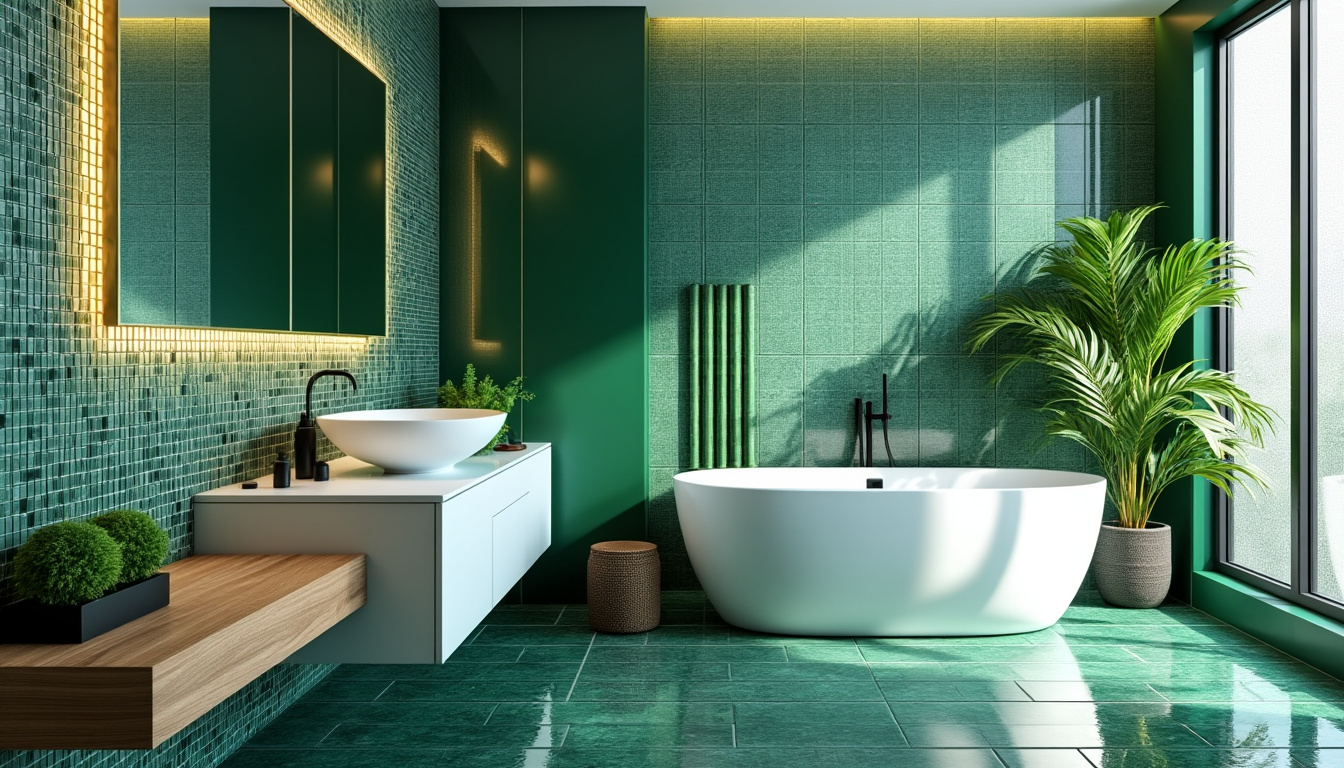 découvrez des idées créatives et inspirantes pour intégrer le carrelage vert dans votre salle de bains et apporter fraîcheur et originalité à votre espace.