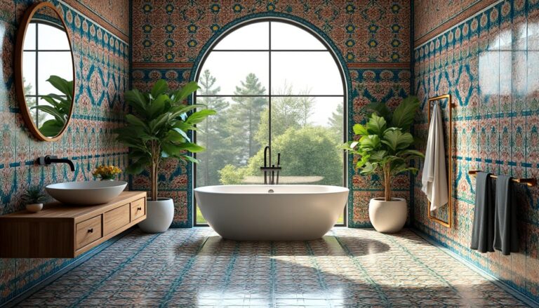 Idées inspirantes pour intégrer le zellige dans votre salle de bains