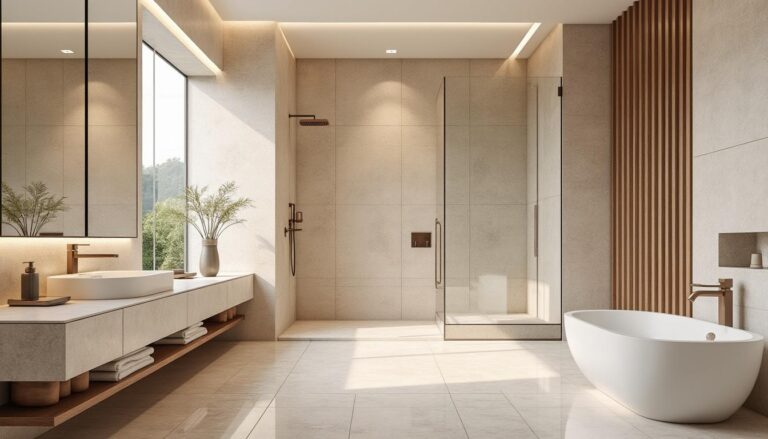 Le travertin dans la salle de bains : l&rsquo;élégance naturelle qui s&rsquo;harmonise avec tous les styles