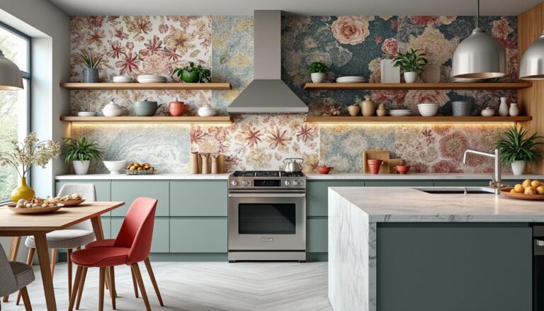 Papier peint pour cuisine : 20 idées déco irrésistibles à essayer chez vous !