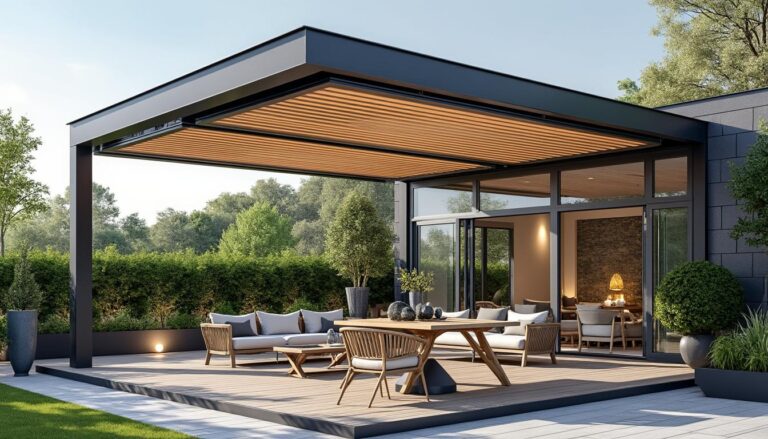 Pergola bioclimatique : fonctionnement, avantages, budget