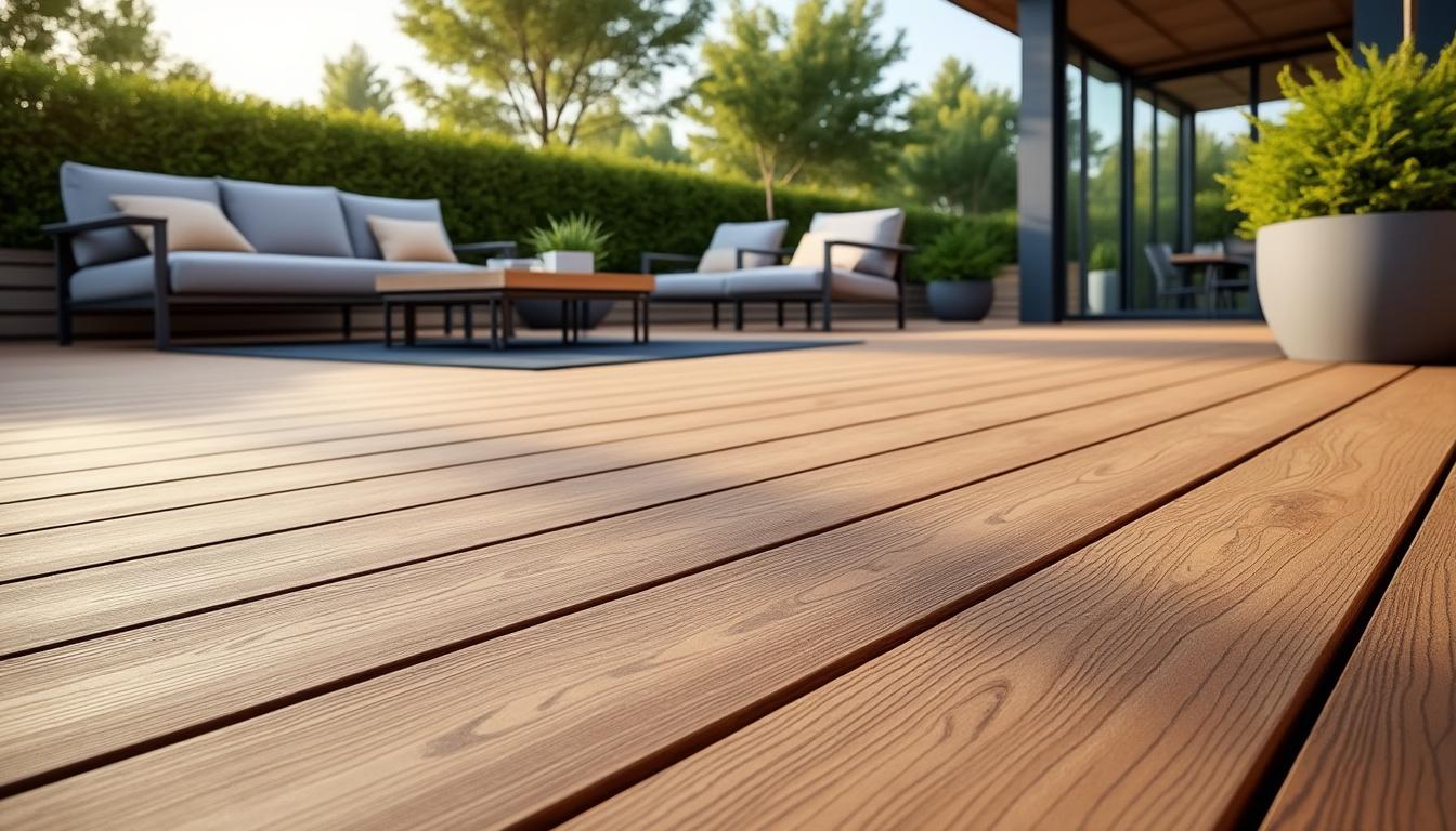 découvrez tout sur la terrasse en bois composite : avis d'experts, durée de vie estimée et prix au mètre carré pour bien choisir votre revêtement extérieur.
