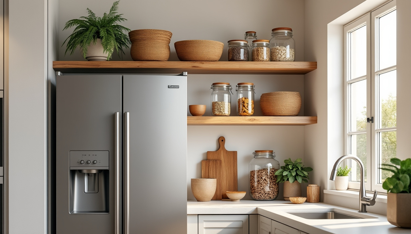 découvrez comment transformer le dessus de votre réfrigérateur en un espace déco à la fois astucieux et élégant, pour optimiser votre cuisine avec style et praticité.