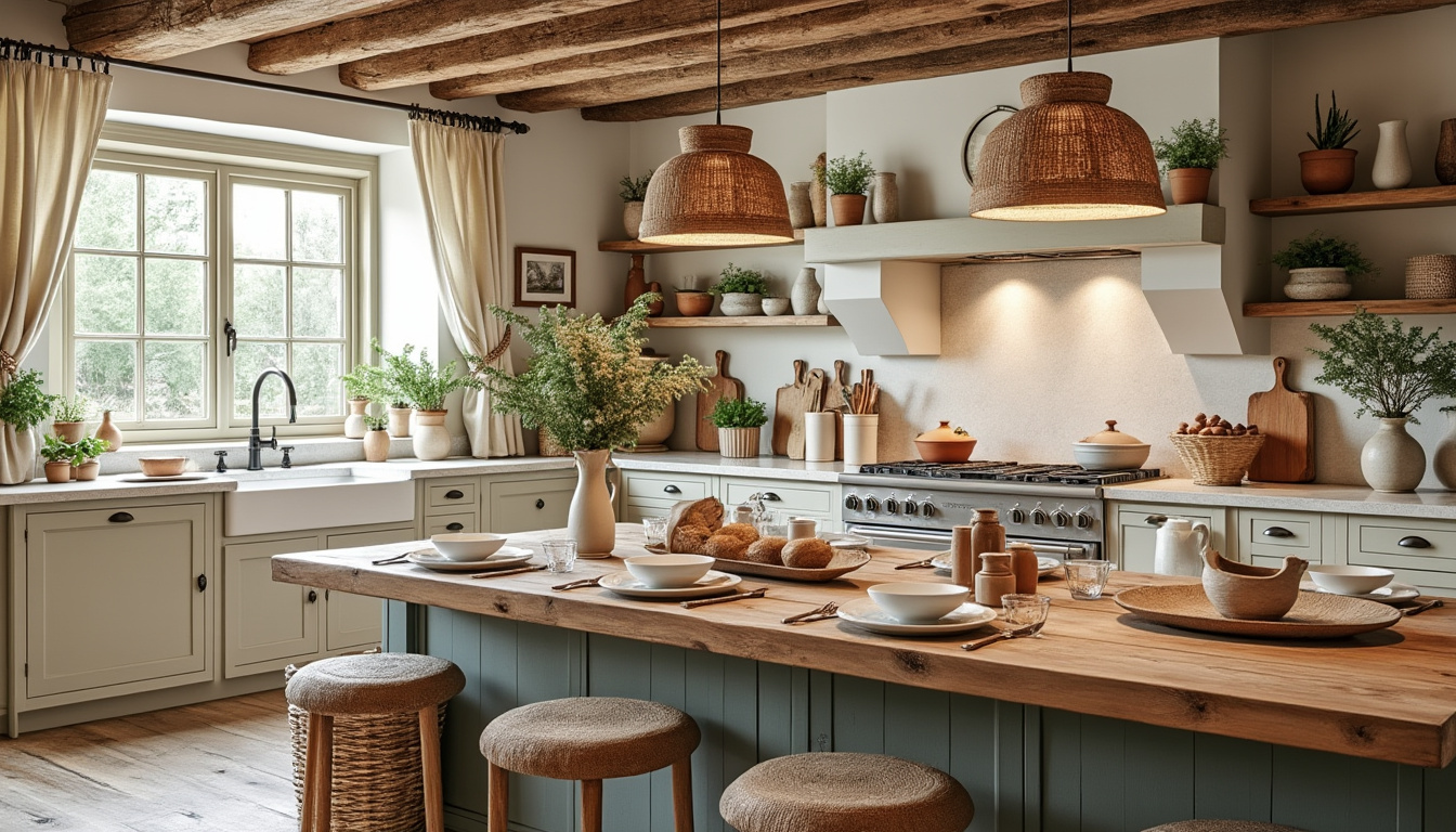 découvrez 20 idées élégantes pour une cuisine rustique chic, alliant authenticité et charme d'une maison de campagne chaleureuse.