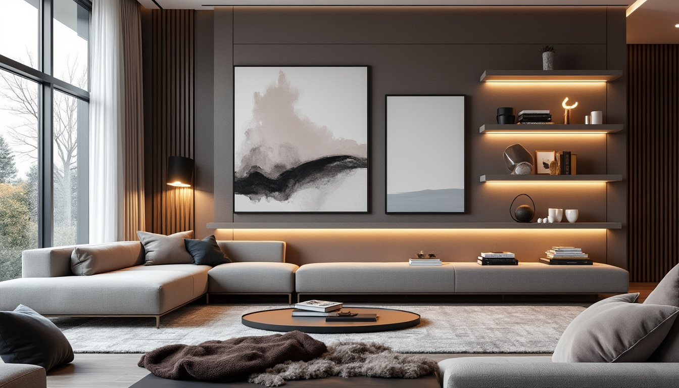 découvrez des idées élégantes pour sublimer un grand mur de salon avec style et modernité, alliant décoration raffinée et astuces design pour un intérieur harmonieux.