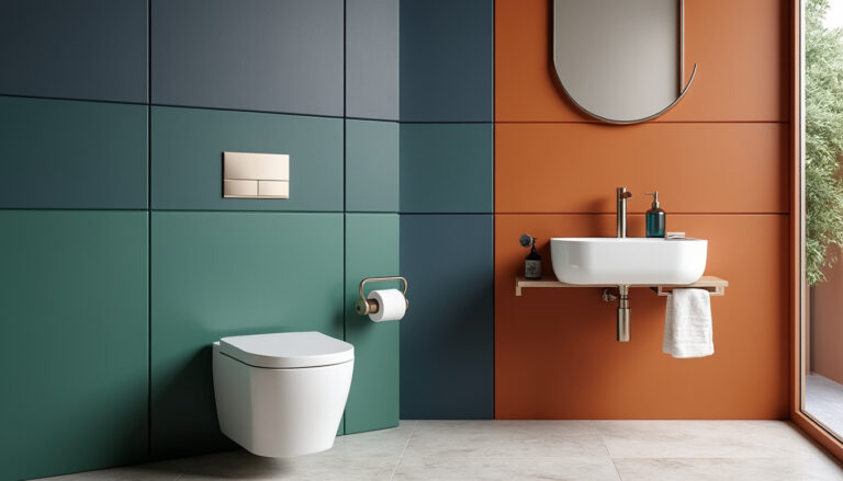 Peinture pour WC : 15 couleurs tendance qui font sensation