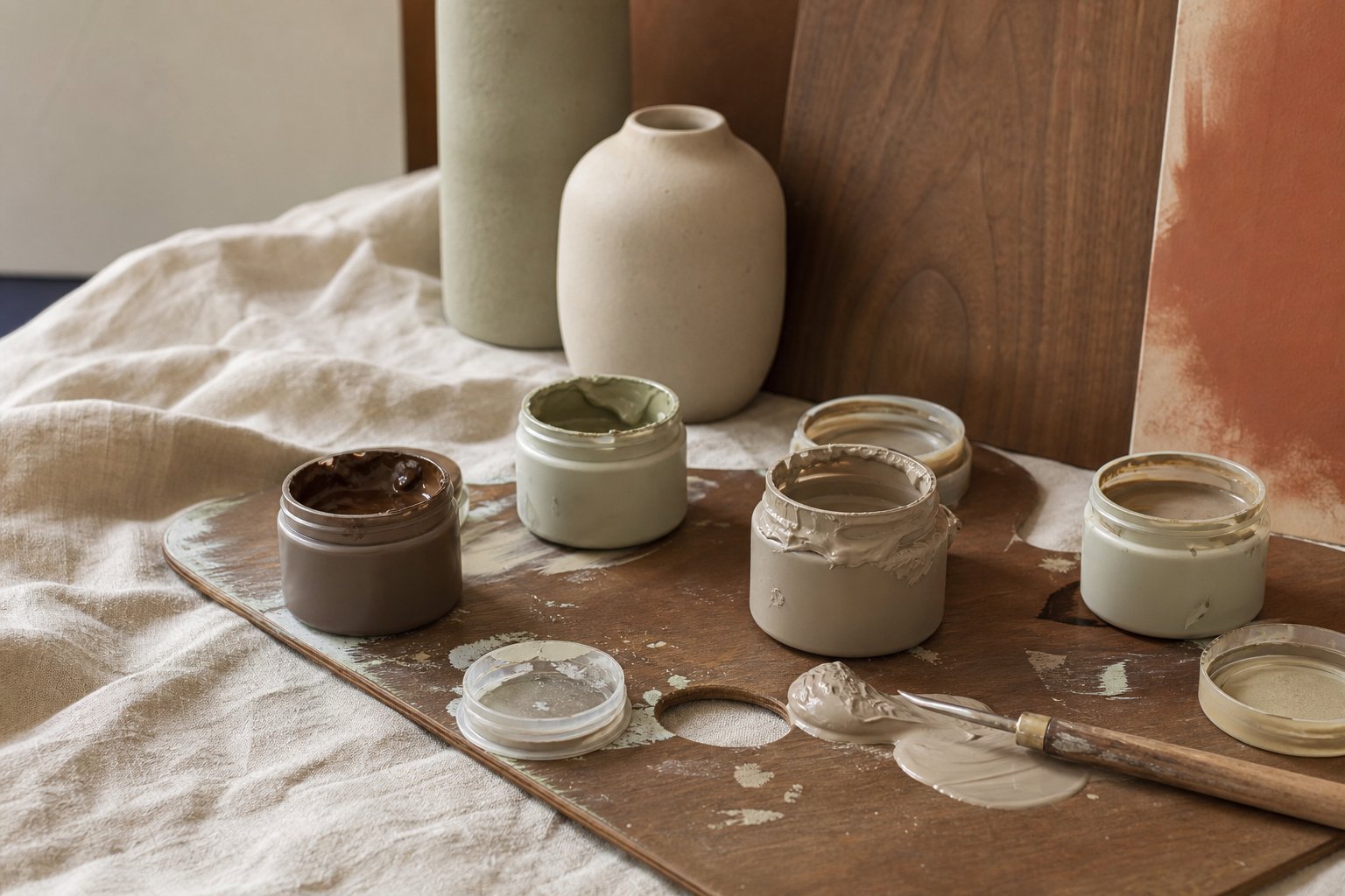 Detail illustratif pour Comment créer la couleur taupe en mélangeant différentes teintes ? - photographie editoriale