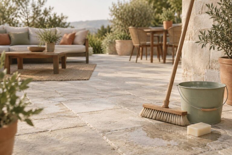 Conseils indispensables pour entretenir et nettoyer votre terrasse en pierre