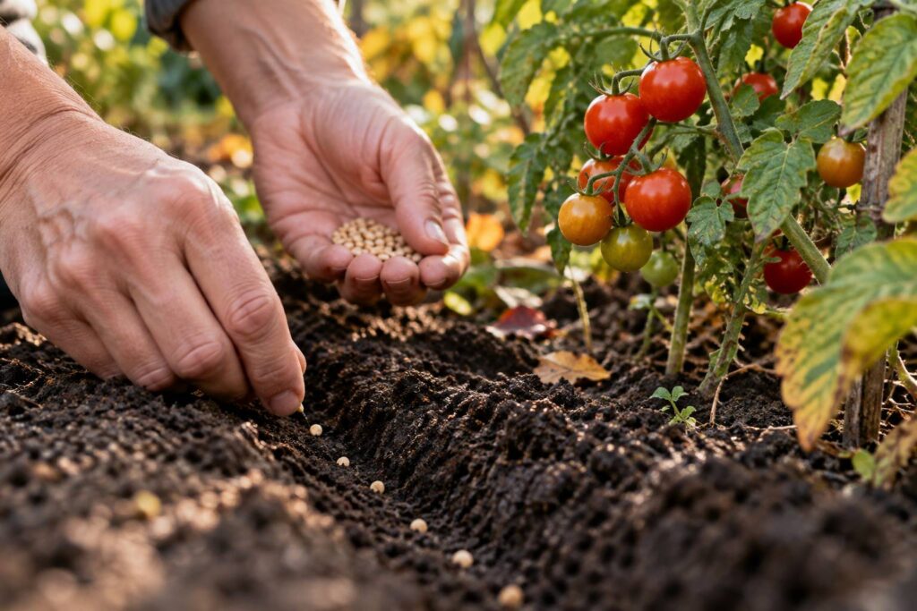 Illustration de détail sur le sujet : Semez cette variété de tomates cerise en août pour savourer une récolte fraîche